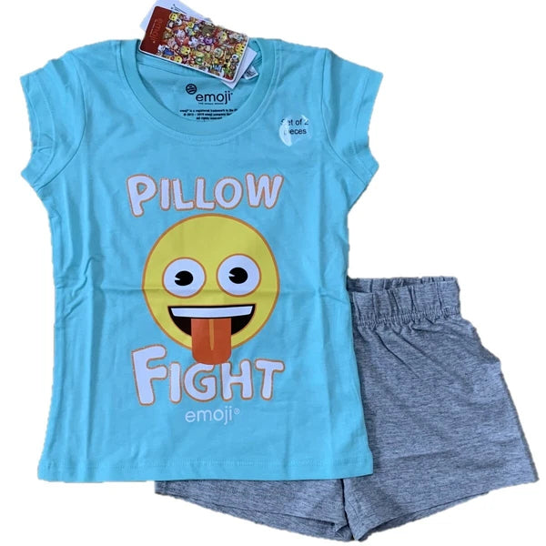 Boys Girls Kids Children Pyjamas Short Sleeve T-Shirt Shorts Set Age 2-12 Years