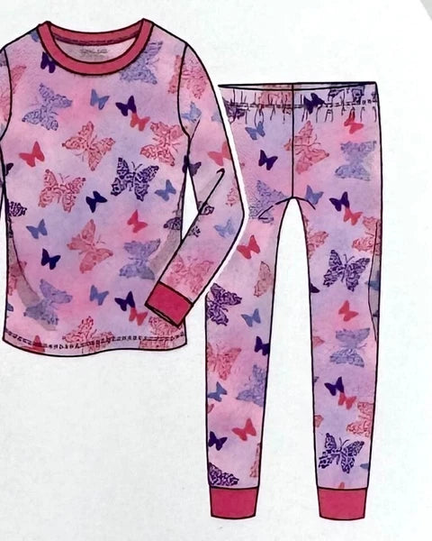 Kirkland Signature Kids' 4-PC Cotton PJ Set MULTI COLOR
