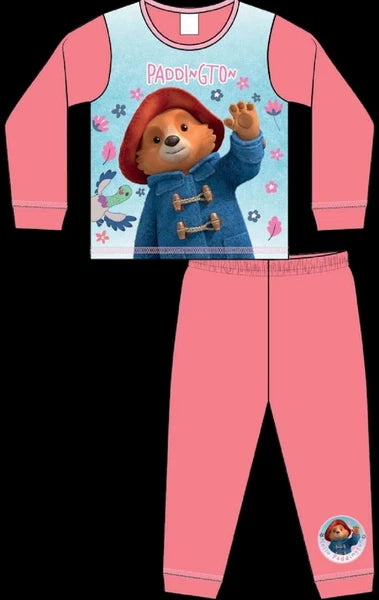 PADDINGTON BEAR Girl's Pyjamas / Pink & Blue PJs Sizes 18 Months - 5 Years