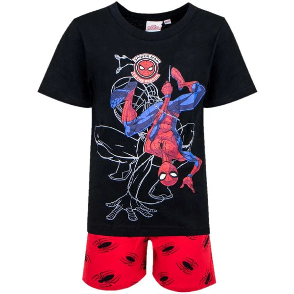 Boys Girls Kids Children Pyjamas Short Sleeve T-Shirt Shorts Set Age 2-12 Years