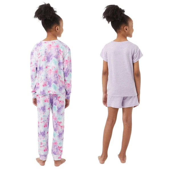 32 Degrees Youth 4-piece Pajama Set (Purple ,M-L)