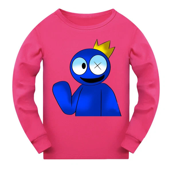 Popular Children's Rainbow Friends Pajama Top+Pants Pajama PJ Set Gift