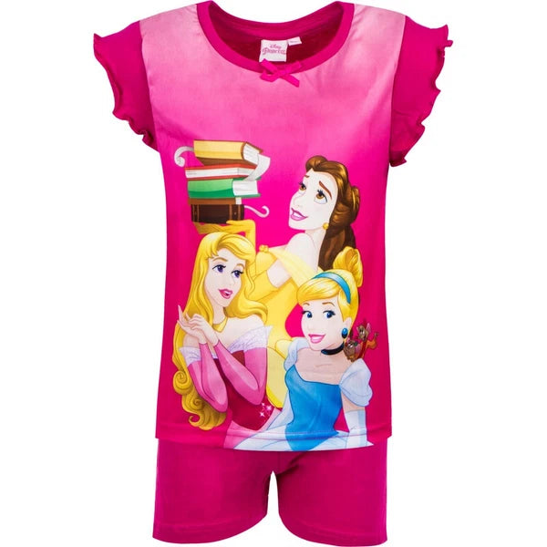 Boys Girls Kids Children Pyjamas Short Sleeve T-Shirt Shorts Set Age 2-12 Years