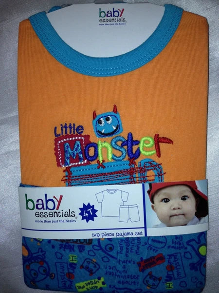 BABY ESSENTIALS TWO PIECE PJ SET  BABY BOY TODLER 100% COTTON