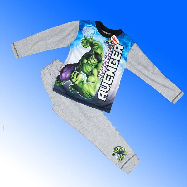 Boys Official Marvel Hulk Avengers Pyjamas Age 4-10 Years