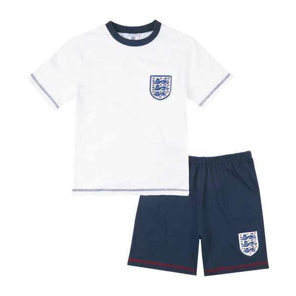 England FC Boys Pyjamas PJ Set, Official World Cup 2022 England Merchandise