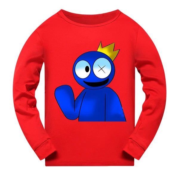 Popular Children's Rainbow Friends Pajama Top+Pants Pajama PJ Set Gift