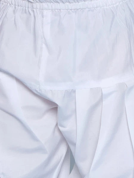 Kids Ethnic Mirror Work Cotton Kurta Pyjama Set/Party Wear Chikankari Kurta