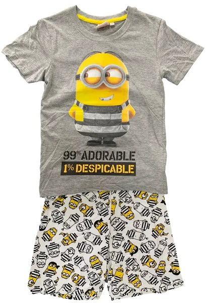 BOYS CHARACTER SHORT PYJAMAS 2PC NIGHT WEAR PJ SETS OFFICIAL 3-12 YEARS BNWT