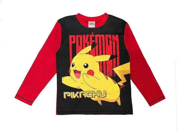 Boys Pokemon Pyjamas Pikachu Eevee 3-12 Years Long Sleeve Trouser Character