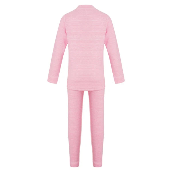 Girls Boys Pajamas Unisex Base Layer Suit Mock Neck Thermal Underwear Set Warm