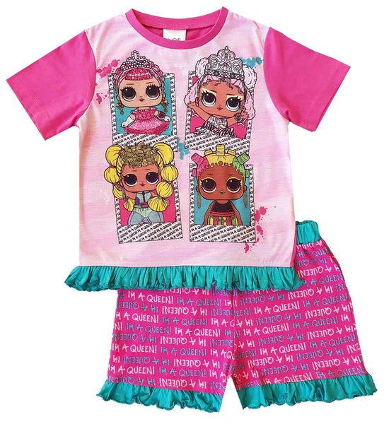 Boys Girls Kids Character Short Pyjamas pjs 9 Months - 10 Years