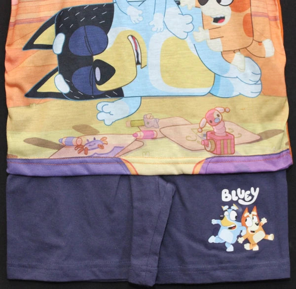 BLUEY Boy's Short Pyjamas /BLUEY & BINGO Summer/ Shorty PJs Sizes 1.5-5 years