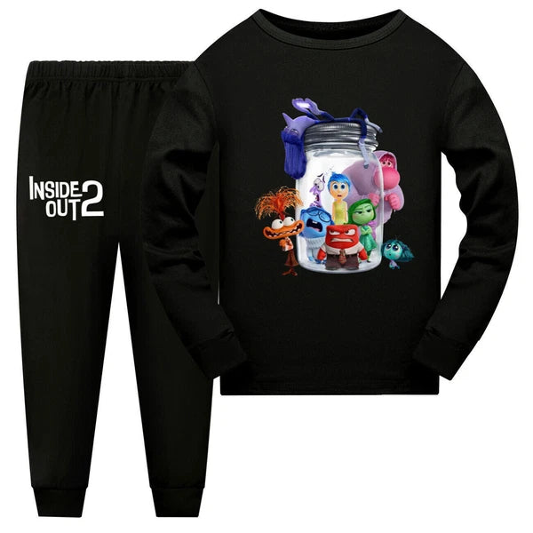 2025 Sleeve Indoor Pajamas Loungewear Kids Sleepwear Outfits Pjs Girls Boys-