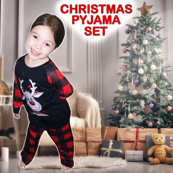 Kids Christmas Pyjamas Set Teens Girls Nightwear Boys Pjs Xmas Set Gift