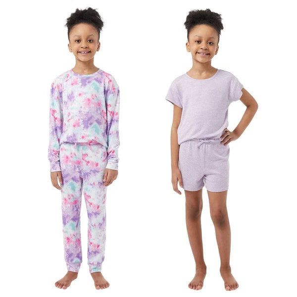 32 Degrees Youth 4-piece Pajama Set (Purple ,M-L)