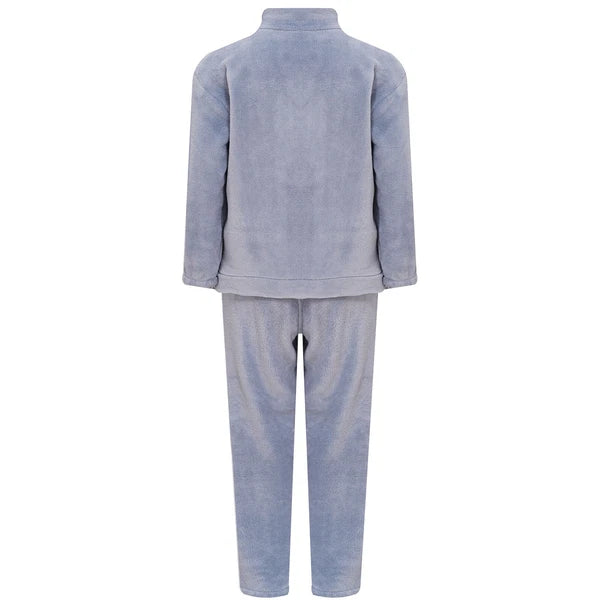 Kids Pajama Set Flannel Nightwear Soft Sleepwear Long Sleeve Homewear Fuzzy