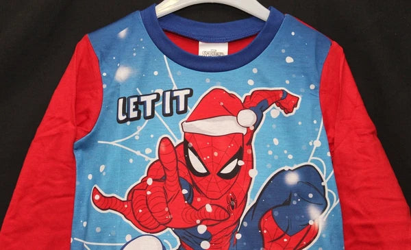 SPIDER-MAN Boy's Pyjamas/ Red & Blue SPIDEY PJs Sizes 1.5-5 Years