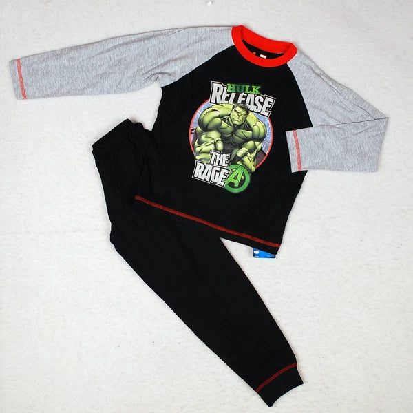 Boys Official Marvel Hulk Avengers Pyjamas Age 4-10 Years