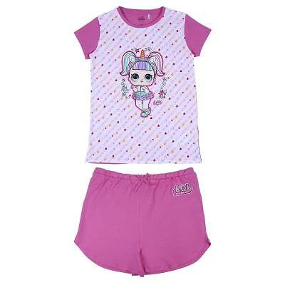 Girls LOL Surprise Character Short Pyjamas Nightwear Shorties Pjs Age 3-10 Years