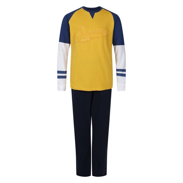 Boys Pyjama Sets Long Sleeve Top Bottoms Cotton Sleep Lounge Wear 7 to 15 Years