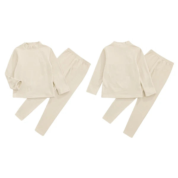 Kids Boys Girls Tees Long Sleeve Top Bear Print Sleepwear Pajamas Loungewear