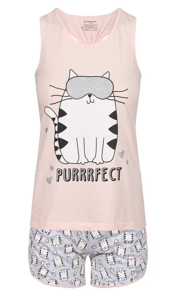 GIRLS SHORT PYJAMA SET 7 8 9 10 11 12 13 14 15 YEARS PYJAMAS PJ NIGHT WEAR NEW