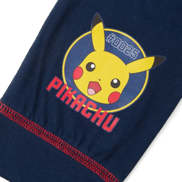 Boys Pokemon Pyjamas Pikachu Yellow Blue 5-12 Yrs Long Sleeve Trouser Character