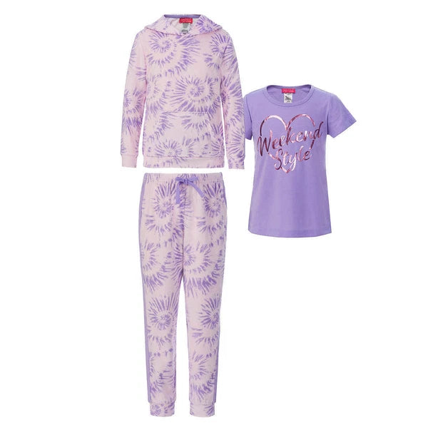 Saint Eve Youth 3-piece PJ Set, Pink