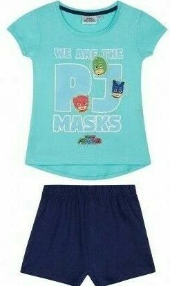 Boys Girls Kids Children Pyjamas Short Sleeve T-Shirt Shorts Set Age 2-12 Years