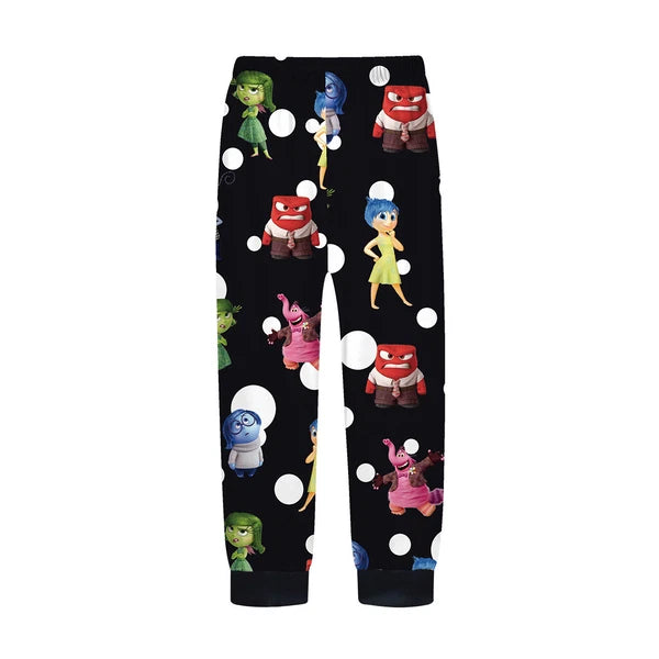 Kids Inside Out 2 Pajamas 2pcs Cartoon Long-sleeved Pyjamas Long Pyjama Pant Set