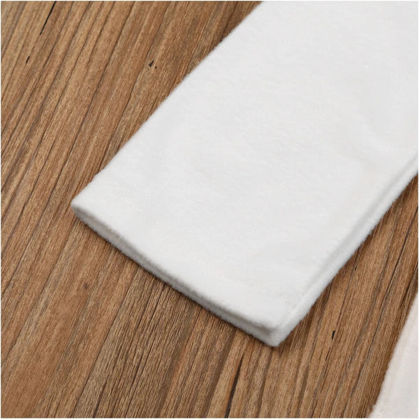 Kids Boys Girls Homewear Round Neck Tops With Pants Solid Color Pajamas Set