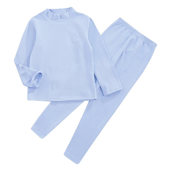 Kids Boys Girls Top Workout Tees Base Sleepwear Pajamas Set Exercise Suit Layer