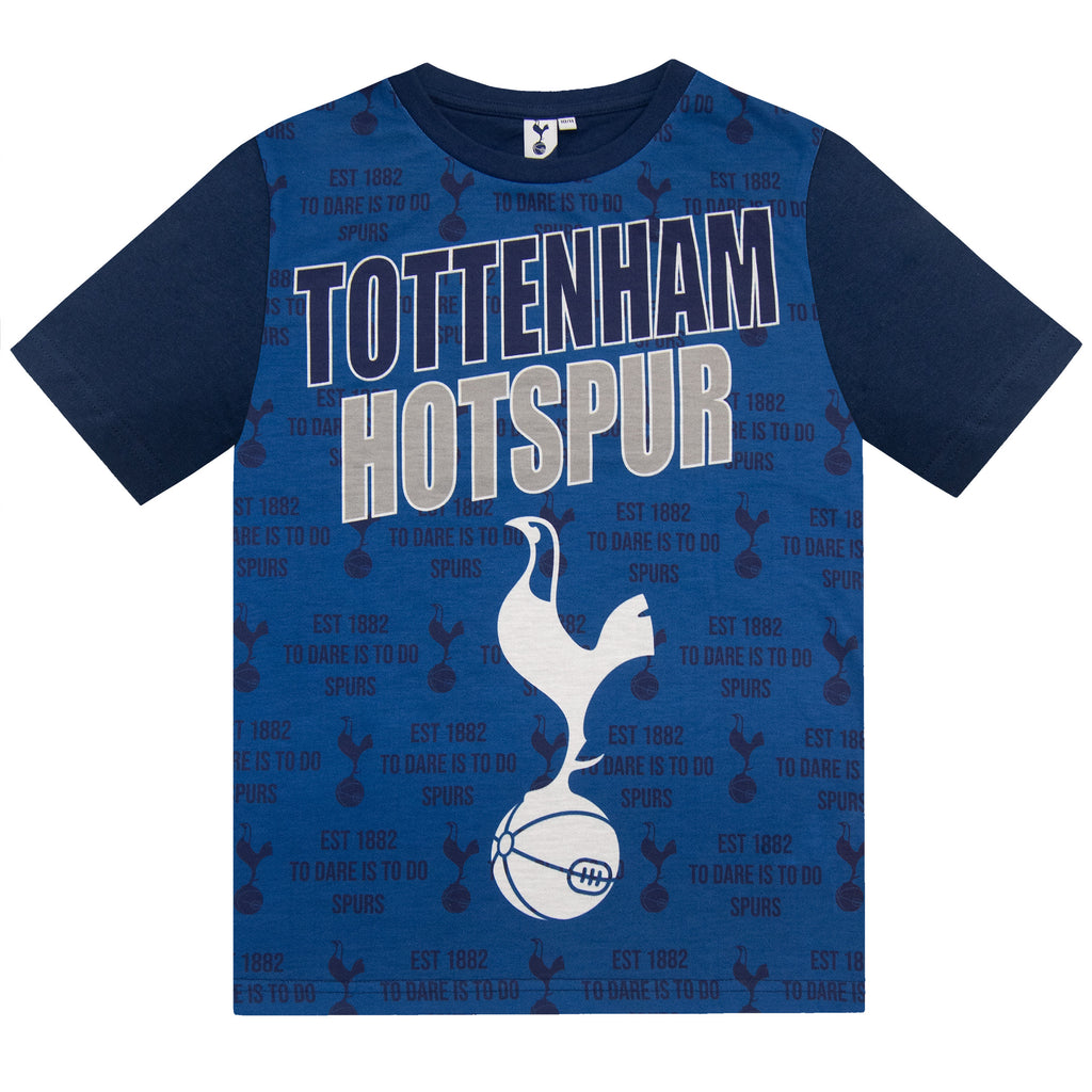 Tottenham Hotspur Boys Pyjamas Short Kids OFFICIAL Football Gift