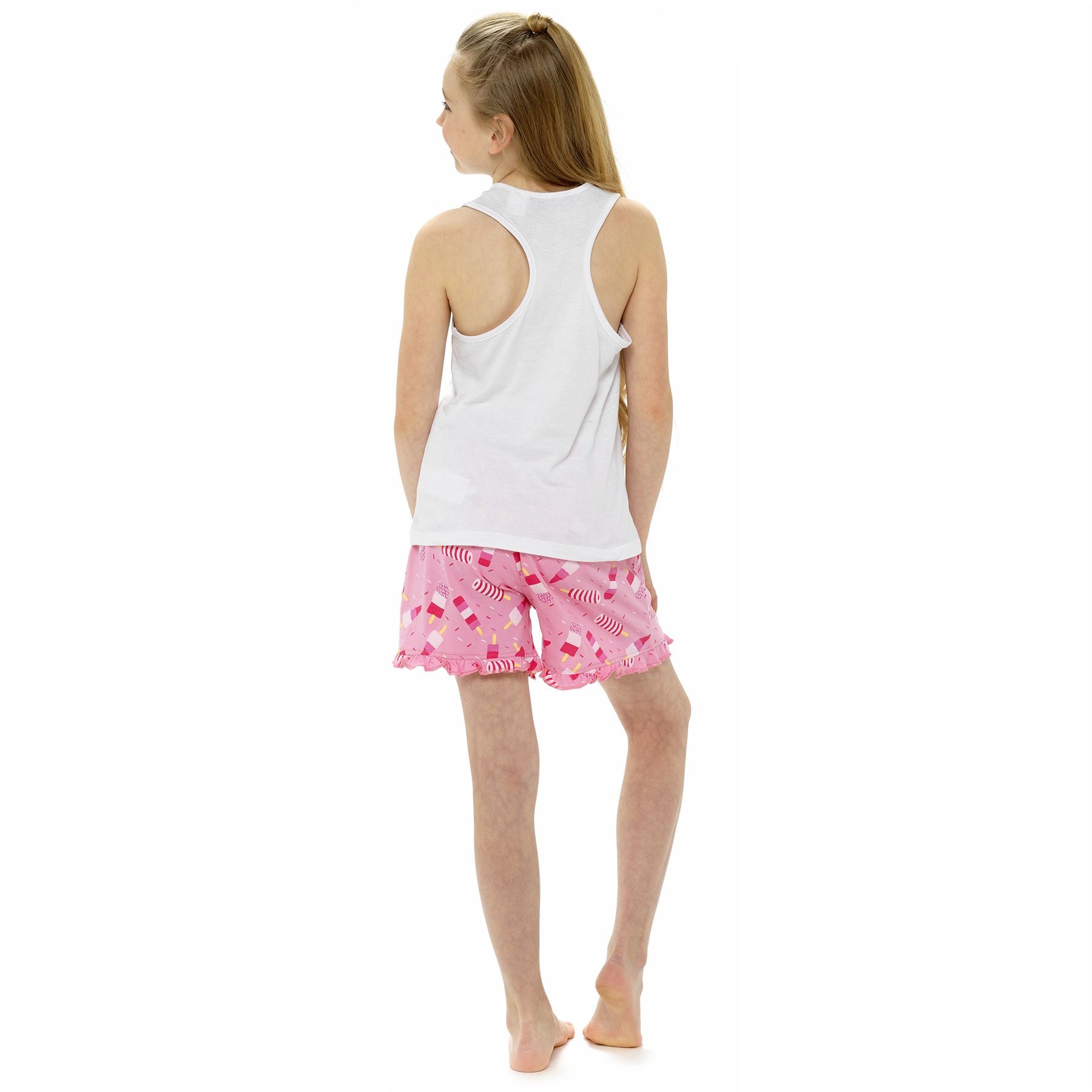 Girls Pyjamas Kids Cotton Short Sleeve Summer Pyjama Set PJs