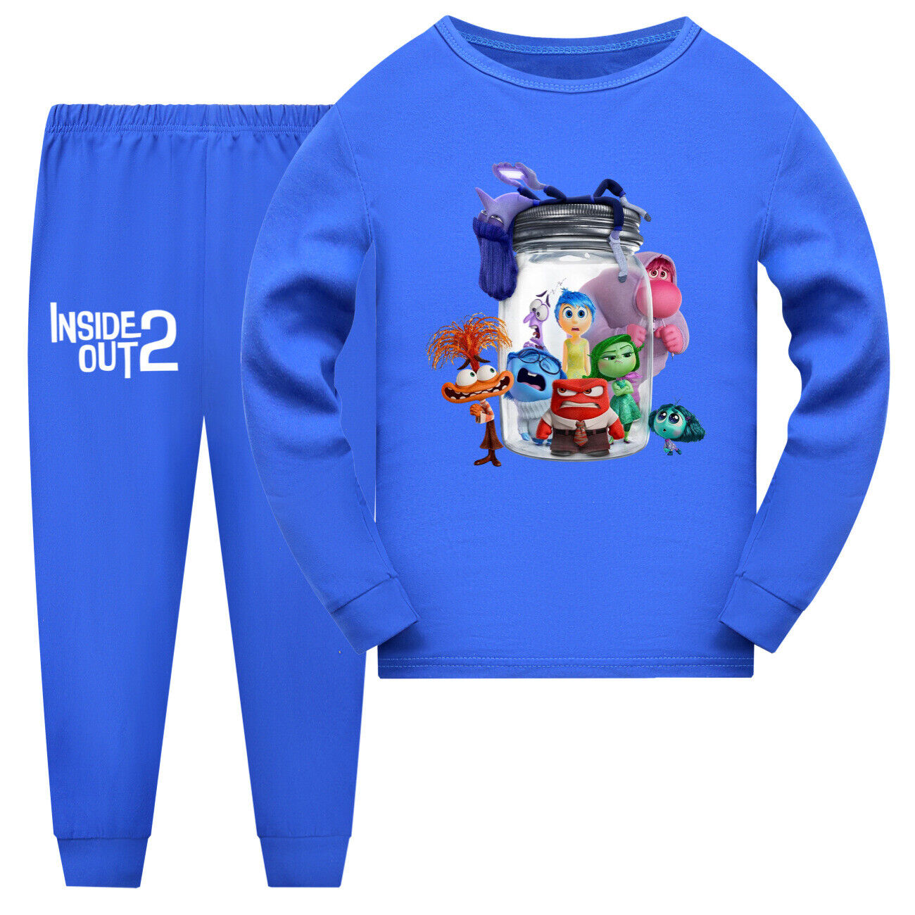 Inside Out2 Pyjamas Loungewear Sleepwear Outfits Kids Girls Boys Long Sleeve-