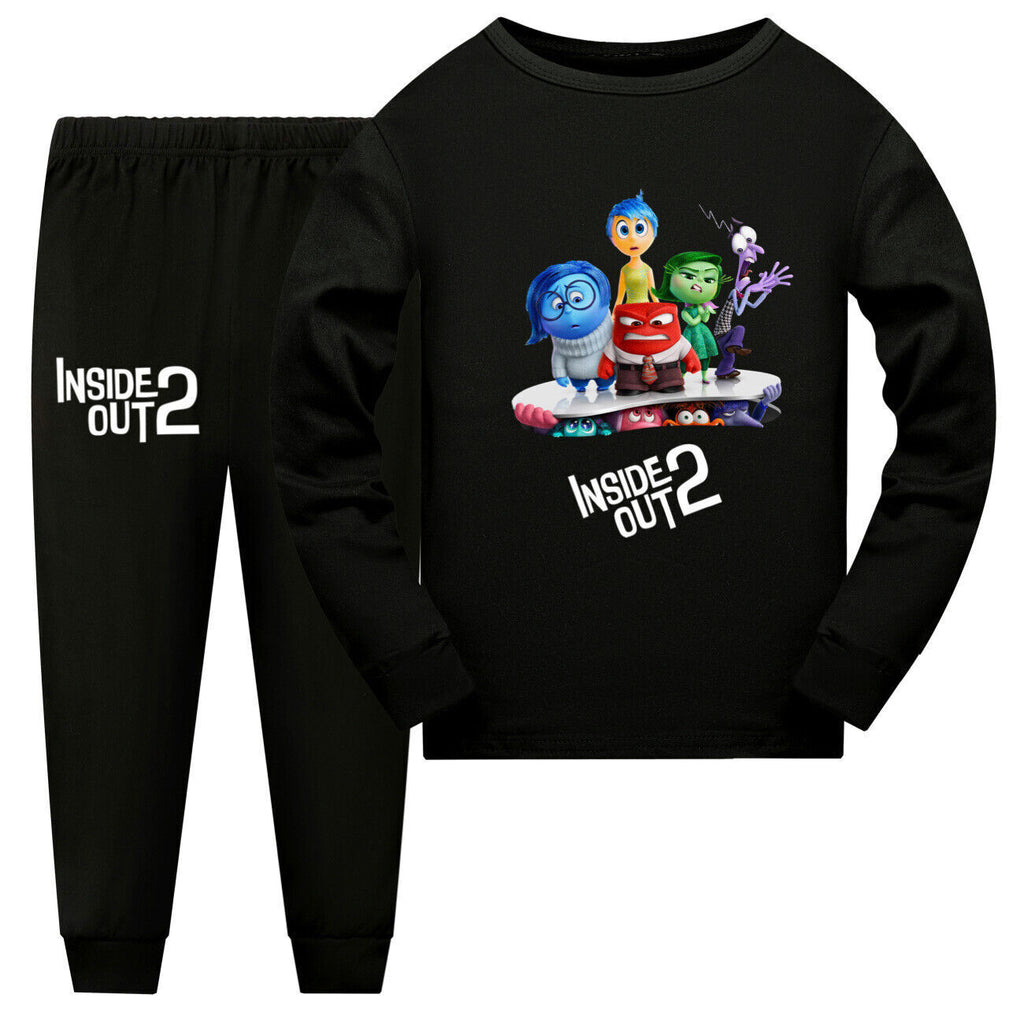 2025 Sleeve Indoor Pajamas Loungewear Kids Sleepwear Outfits Pjs Girls Boys-