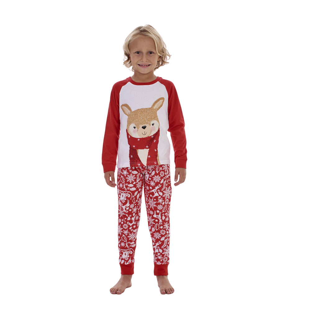 Christmas Family Matching Pyjamas XMAS Adult Kids Nightwear PJS 100% Cotton UK