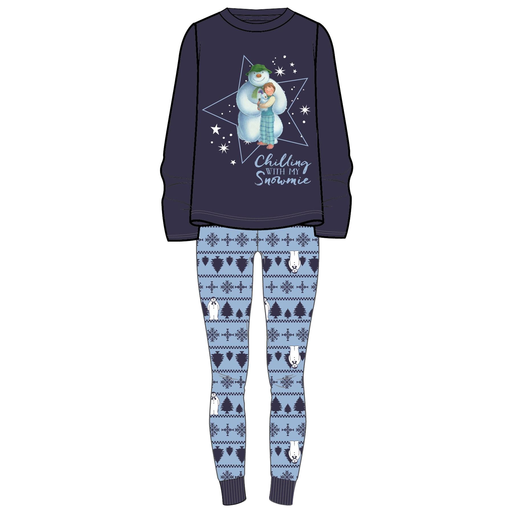 The Snowman & Snowdog Matching Family Christmas Pyjamas Dad Mum Child Xmas