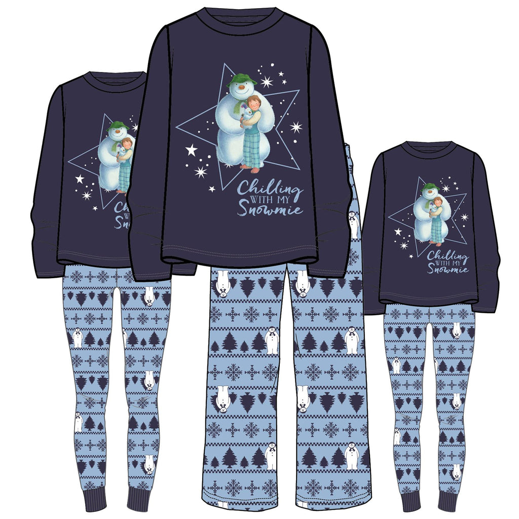 The Snowman & Snowdog Matching Family Christmas Pyjamas Dad Mum Child Xmas