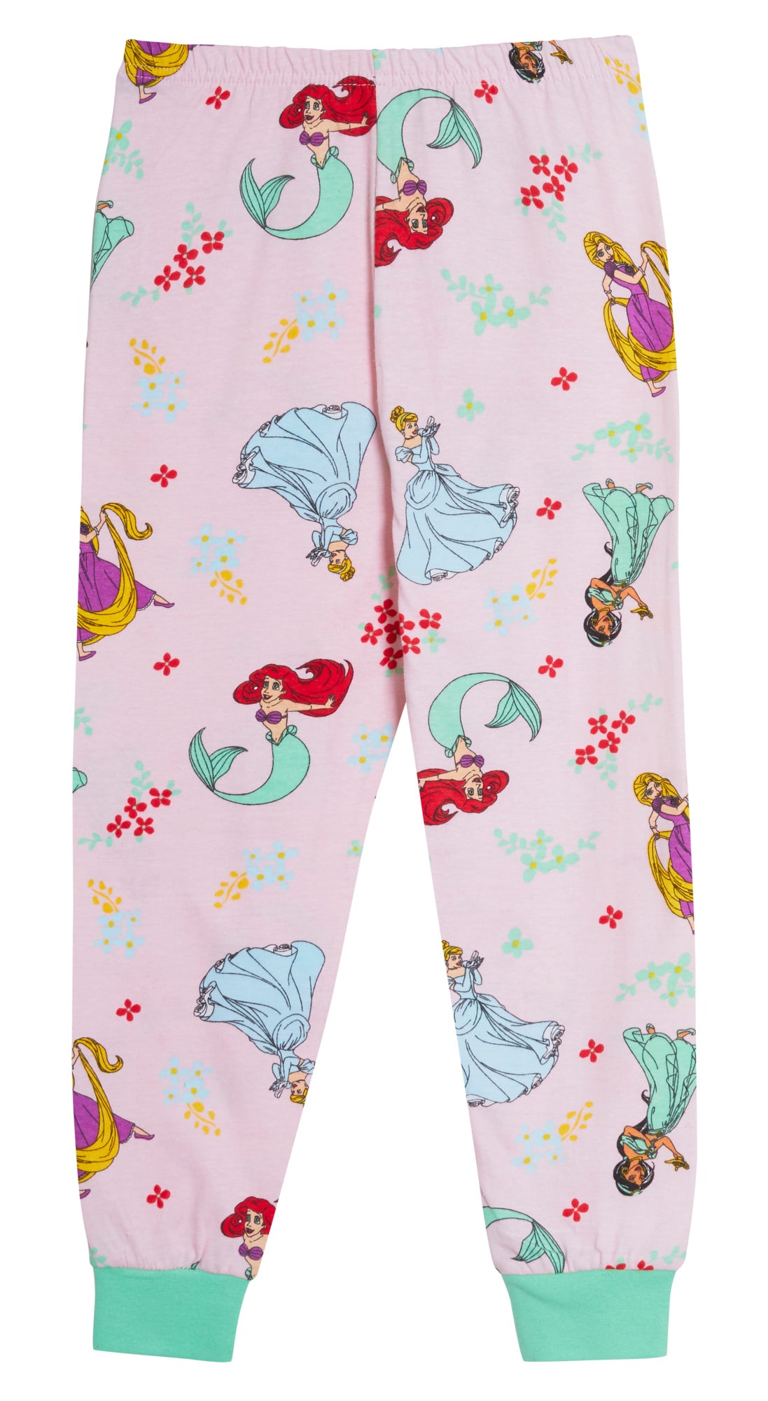 Disney Princess Girls Pyjamas for Kids Full Length Pjs Set 100% Cotton Nightwear