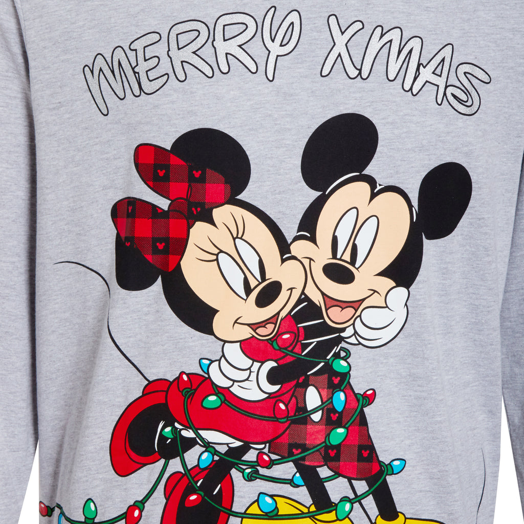 Mickey & Minnie Matching Family Christmas Pyjamas Disney Adults Kids Xmas Pjs