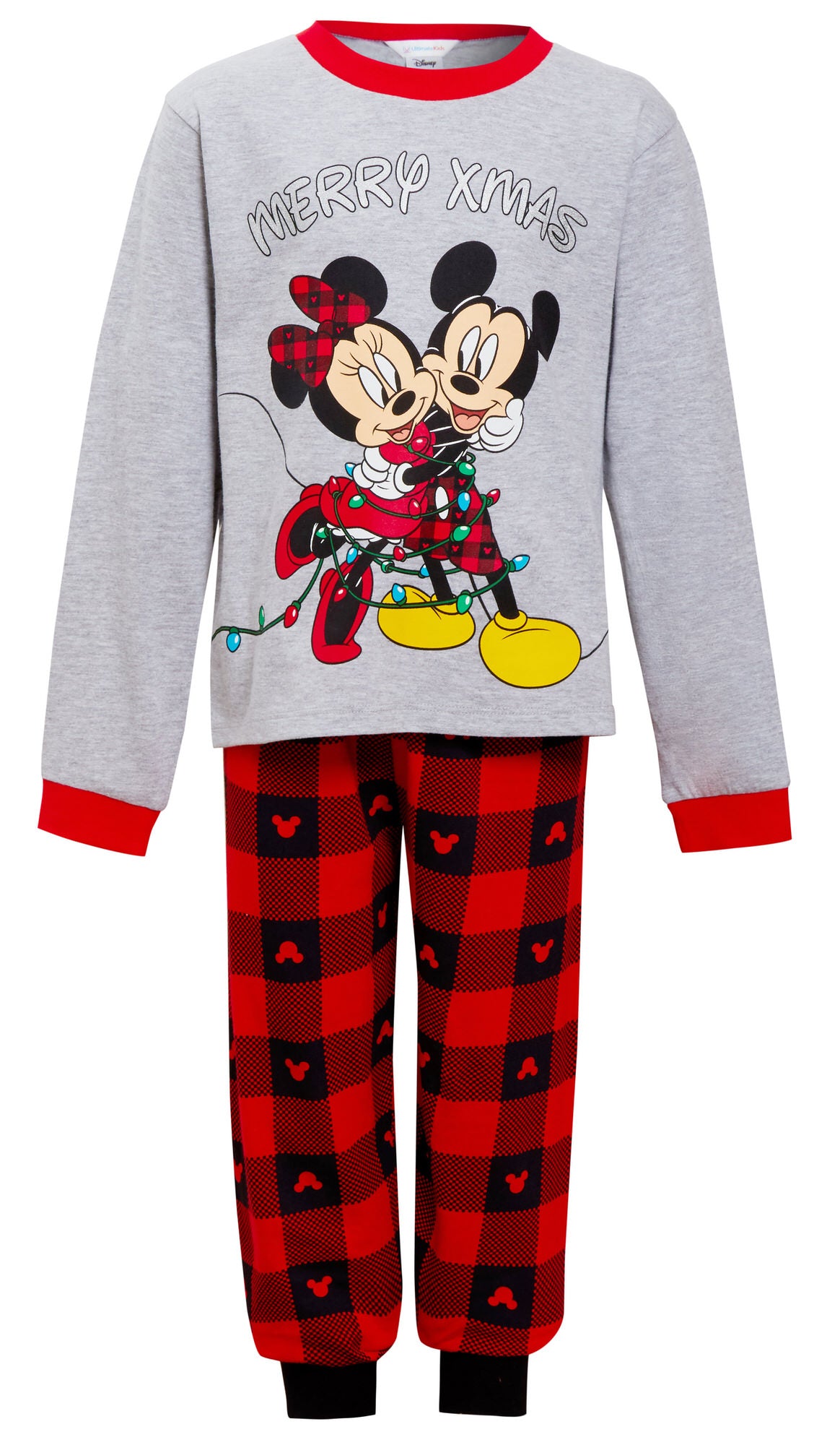 Mickey & Minnie Matching Family Christmas Pyjamas Disney Adults Kids Xmas Pjs