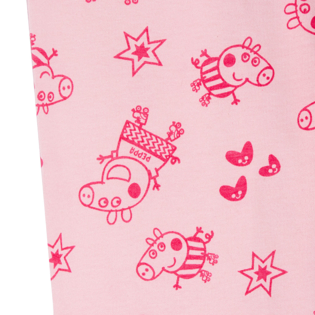 Girls Peppa Pig Pyjamas Kids Luxury Classic Peppa Pink Full Length Long Pjs Set