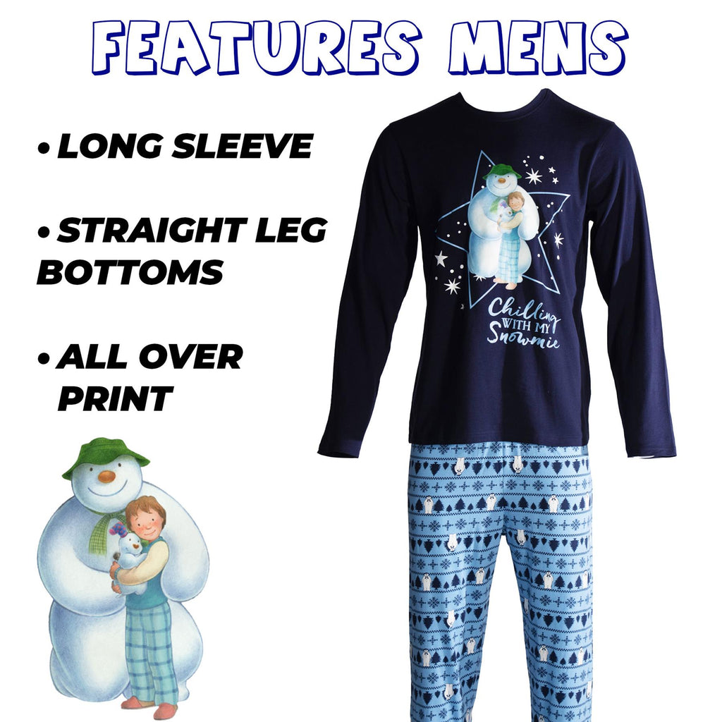 The Snowman & Snowdog Matching Family Christmas Pyjamas Dad Mum Child Xmas