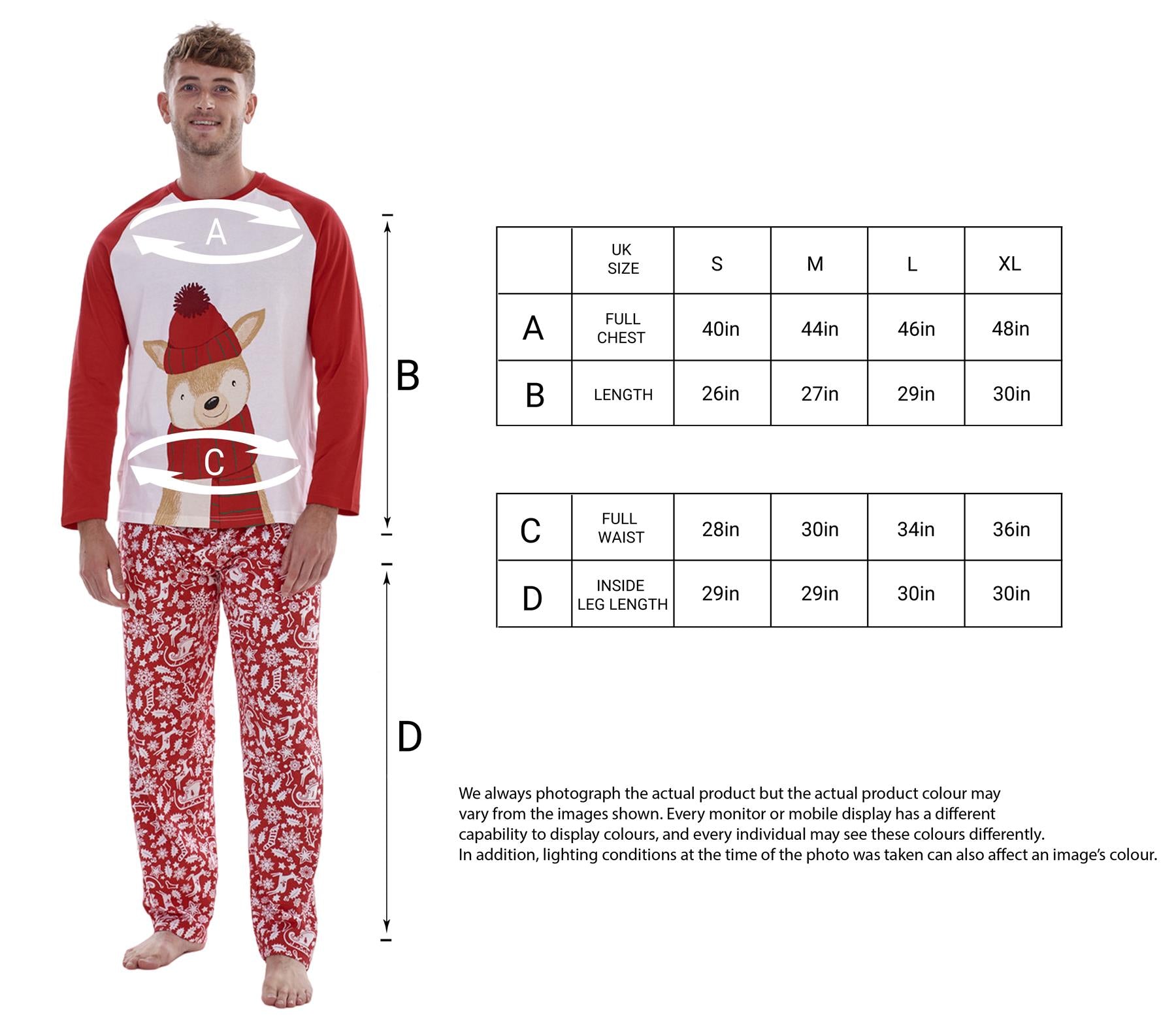 Christmas Family Matching Pyjamas XMAS Adult Kids Nightwear PJS 100% Cotton UK