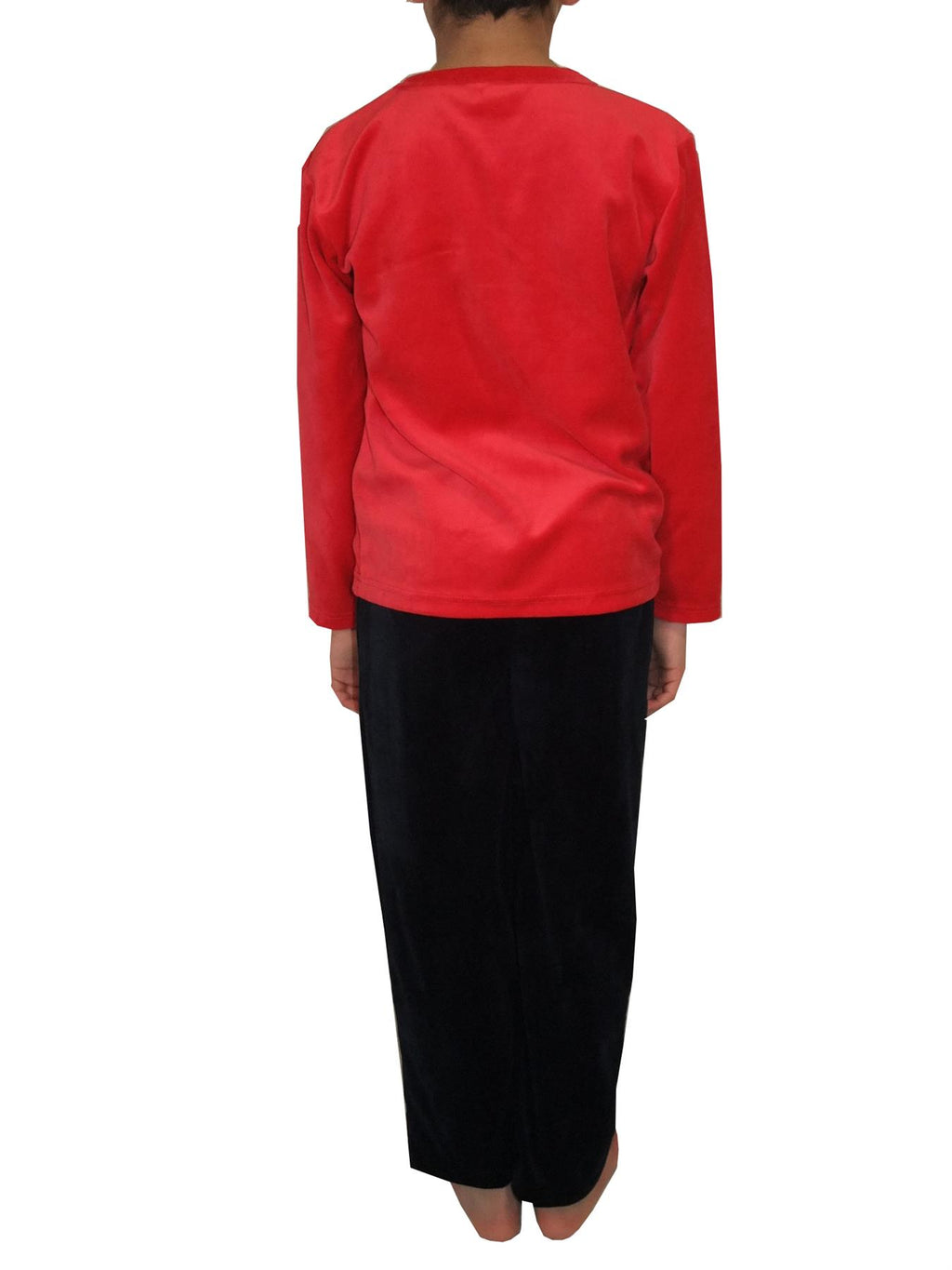 Boys Pyjama Set Velvet Soccer Motif Long Sleeve 2 to 10 Years Cosy PJ's