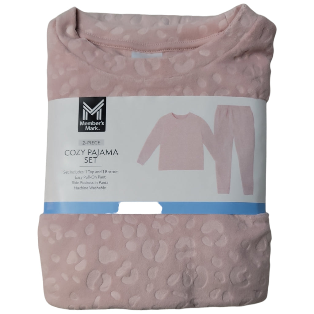 Member's Mark Girl's 2-Piece Long Sleeve Cozy Pajama Set