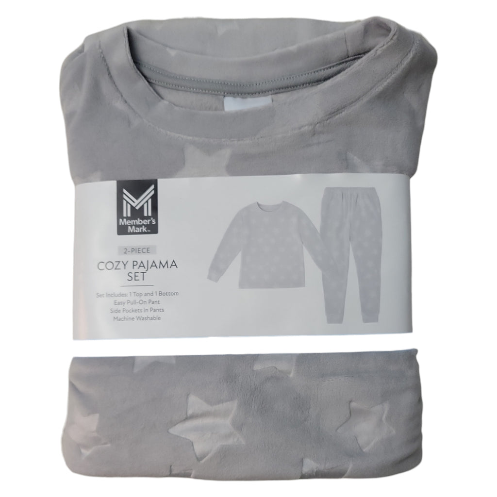 Member's Mark Girl's 2-Piece Long Sleeve Cozy Pajama Set
