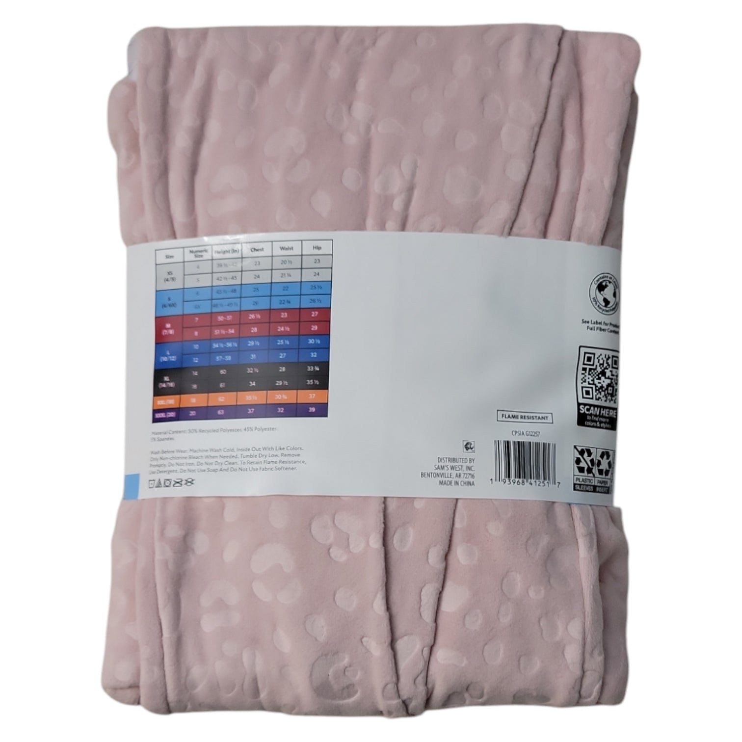 Member's Mark Girl's 2-Piece Long Sleeve Cozy Pajama Set